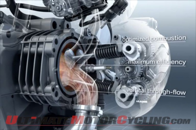Internal View of 2013 BMW R1200GS Boxer Engine (Video)