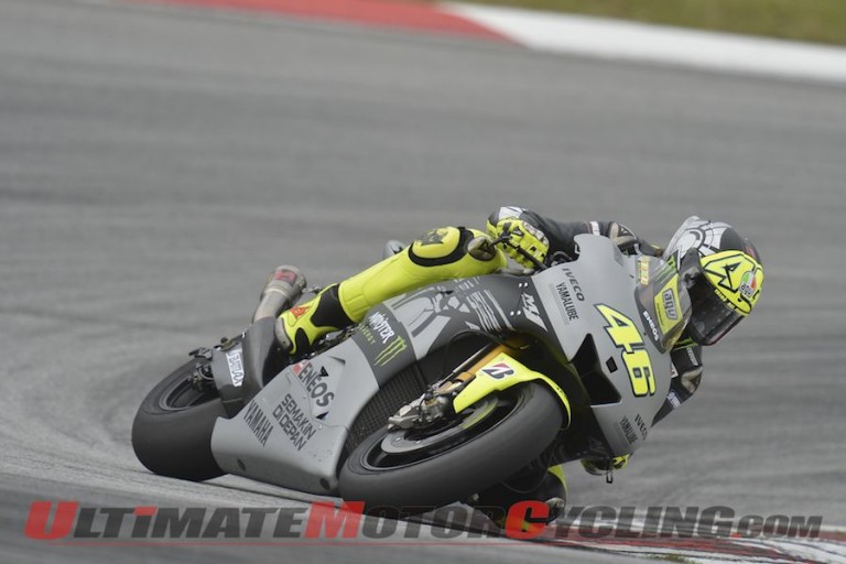 Yamaha’s Rossi 4th at Sepang MotoGP Test, Day 1 (Video)