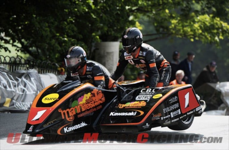 Molyneux/Farrance: #1 Plate at 2013 Sure Sidecar TT Races