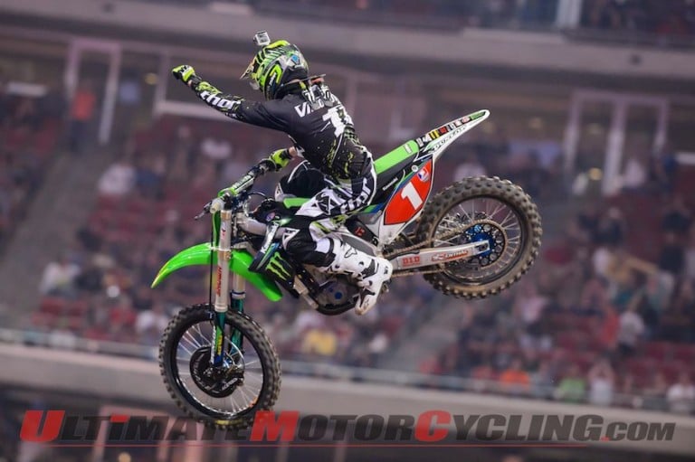 Kawasaki’s Villopoto Wins 3rd Straight Supercross Title (Photo Gallery)
