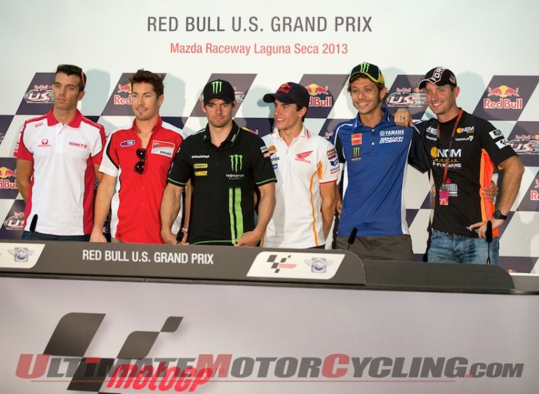 Hayden & Rossi Highlight Laguna Seca MotoGP Press Conference