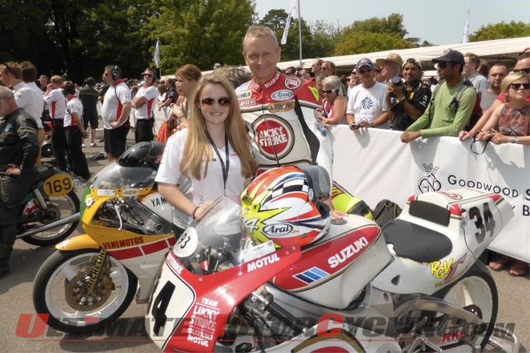 Schwantz Reunited with Suzuki RGV500 at Goodwood Festival