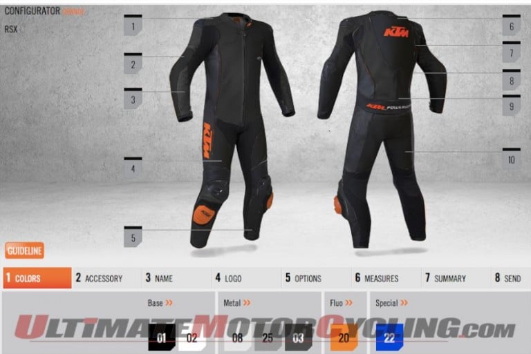 KTM Custom Leather Suit Configurator Now Online