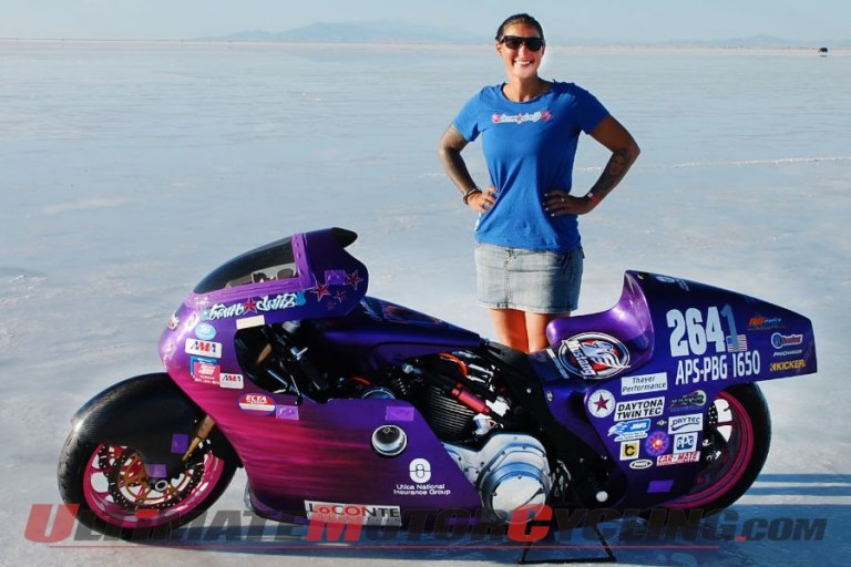 Jody Perewitz Runs 208mph at Bonneville on V-Twin