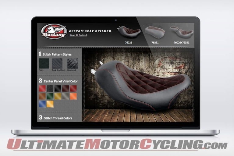 Mustang Begins Custom Motorcycle Seat Program Online – You Design It