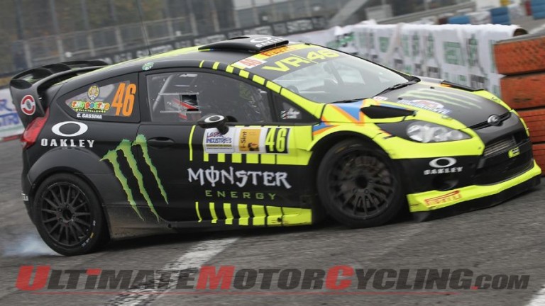 Rossi Pilots Fiesta to 2nd at Monza Rally Show (Video)