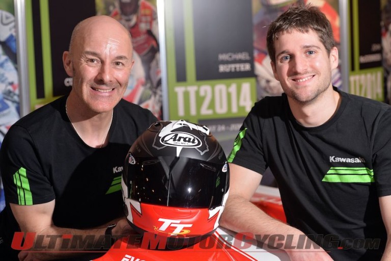 Arai Unveils 2014 Isle of Man TT Race Helmets at Motorcycle Live