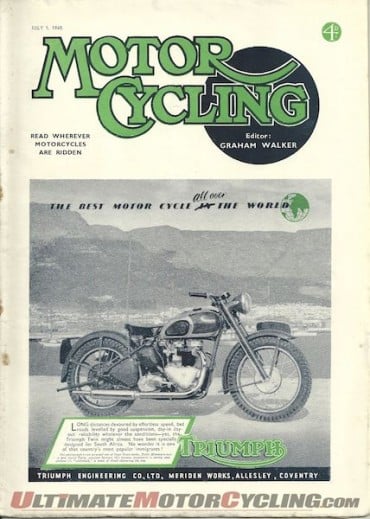 January 15th 1948 The Motor Cycle Magazine Triumph 3T De-Luxe 350cc