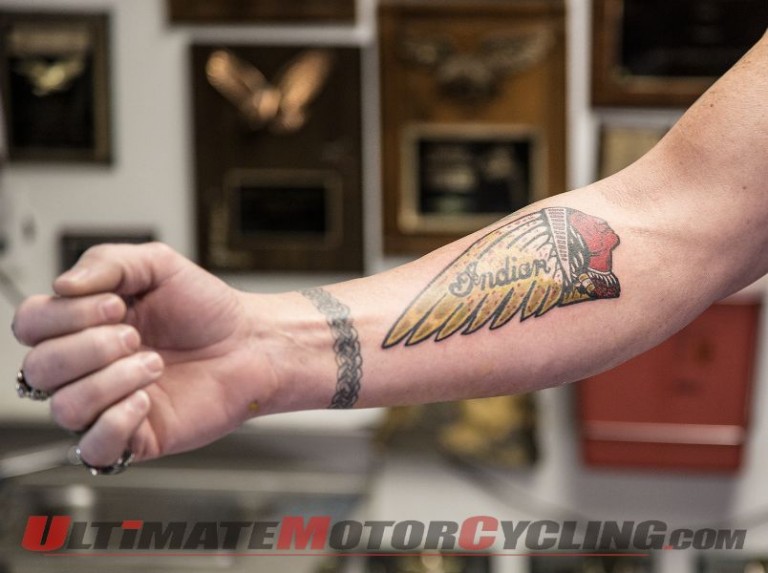 Indian Motorcycle Employee’s Passion Leads to New Tattoo | Video