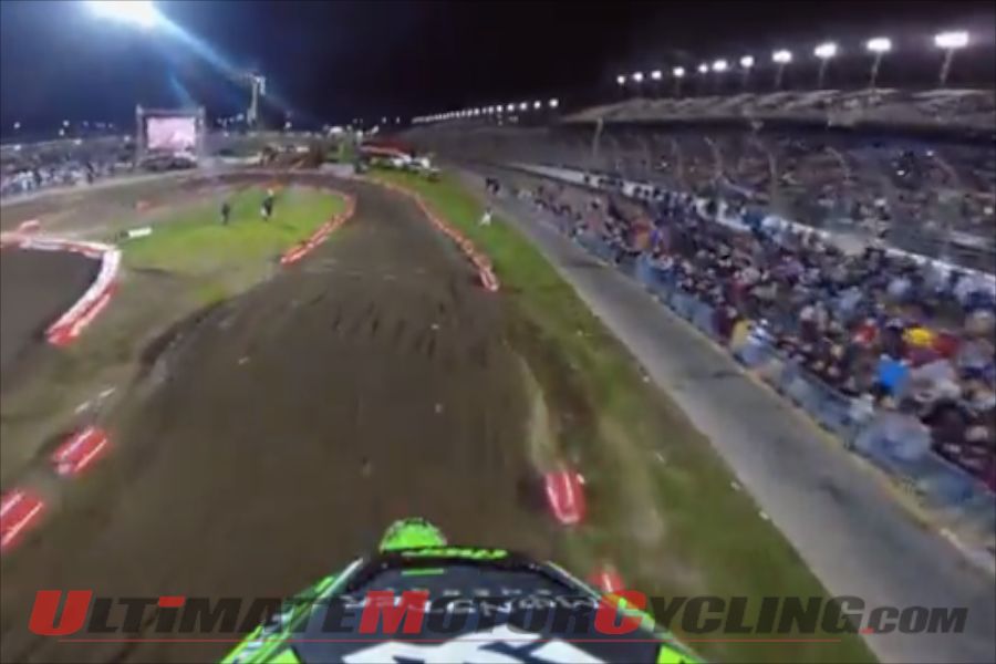 Ryan Villopoto Dominating Daytona Supercross | Onboard Video Ryan Villopoto Dominating Daytona Supercross | Onboard Video