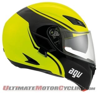 AGV Compact Modular Helmet |Ride with Chin Guard Open