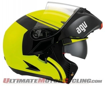 AGV Compact Modular Helmet |Ride with Chin Guard Open