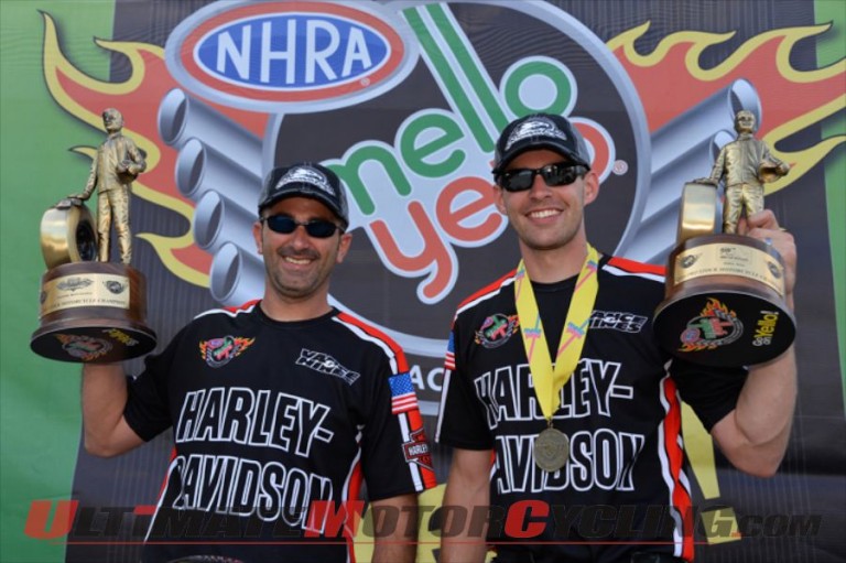 Harley’s Hines & Krawiec Take Double Wins at NHRA Texas Nationals