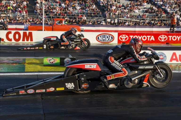 2014 NHRA Pro Stock Motorcycle Champion – Harley’s Hines