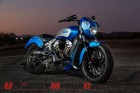 Indian Scout 42 by Dirty Bird Concepts at night