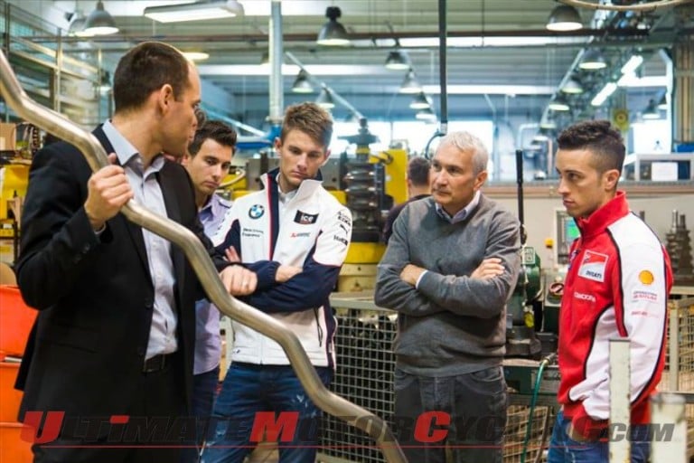 Ducati’s Dovizioso & BMW’s Wittmann: Surprise Visit to Akrapovic
