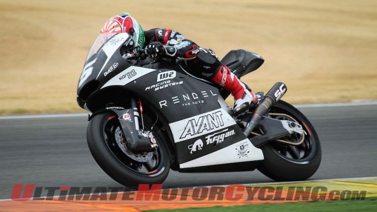 Johann Zarco at Valencia Moto2 Test