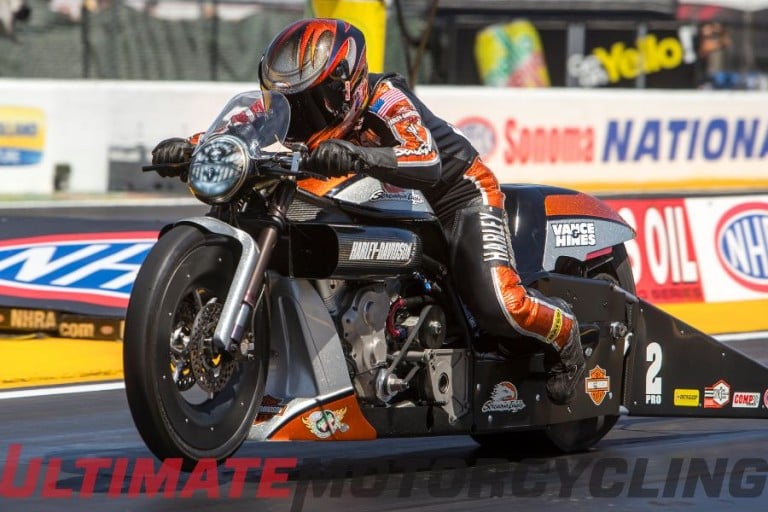 2015 Sonoma NHRA Pro Stock Motorcycle | Harley’s Krawiec Sweeps Round