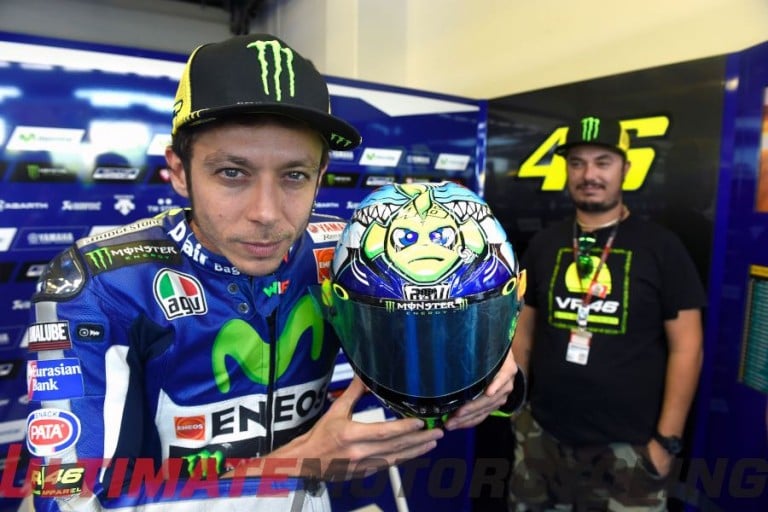 Valentino Rossi Helmet – Shark Attack at Misano MotoGP!