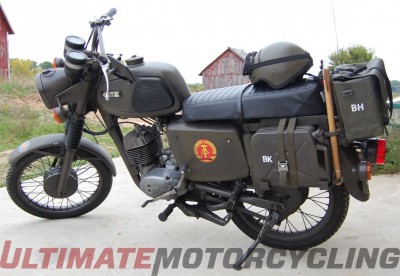 MZ East German Military Police motorcycle