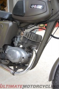 The MZ two-stroke 150cc engine
