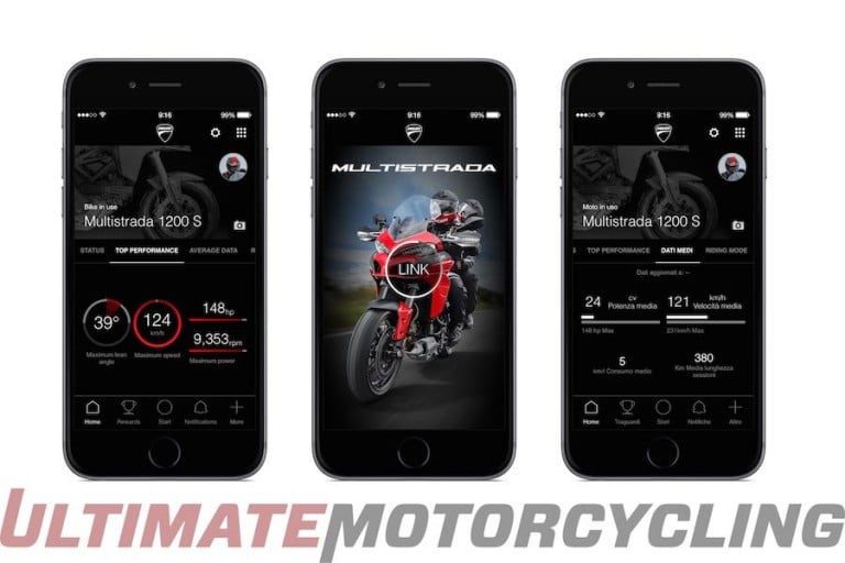 Ducati Multistrada Link – App Communicates with Motorcycle