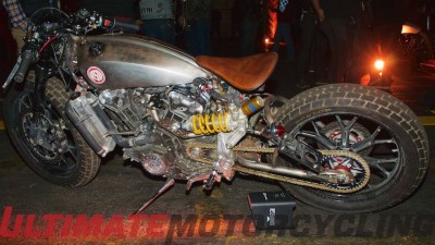 2016 Indian Scout Sixty LA Harbor Debut Party ready for flat track