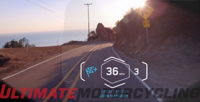 BMW Head-Up Display Motorcycle Helmet field of vision