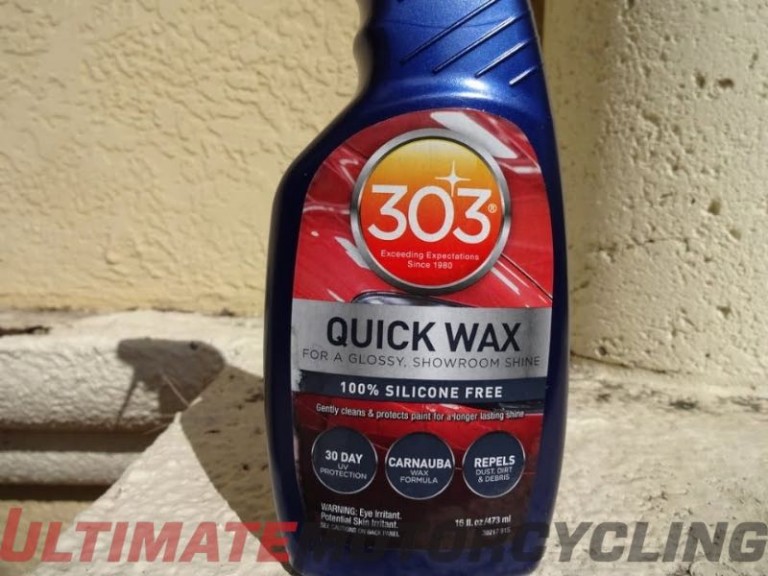 303 Quick Wax Review | Clean Motorcycles, Less Elbow Grease