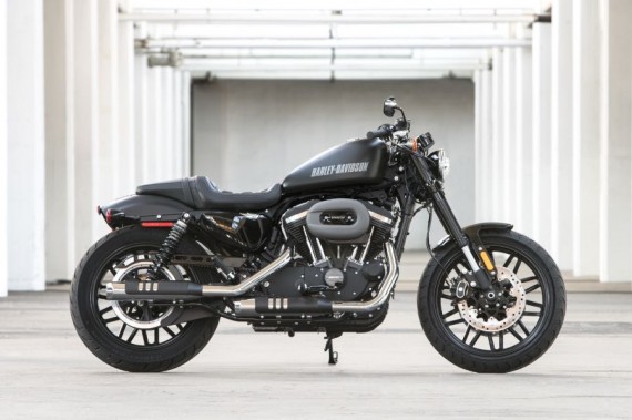matte black harley roadster