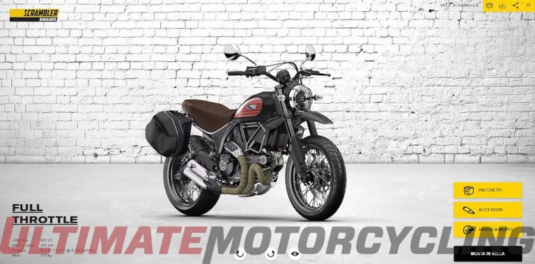 Ducati Scrambler Configurator Launches | Note: Time-Consumption Risk