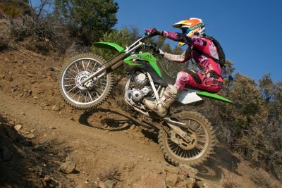 2017 Kawasaki KLX140G Review - jump
