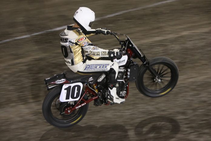 Lewis Third at Lone Star Half-Mile on Showroom Floor Indian Scout FTR750