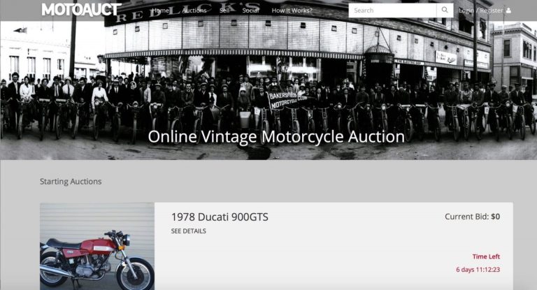 Motoauct.com: First Online Vintage Motorcycle Auction is Now Live