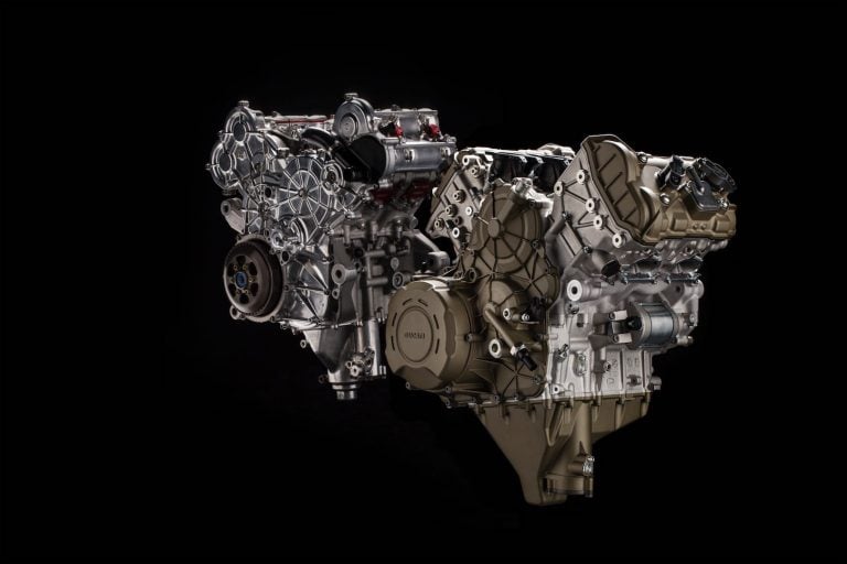 Ducati Stradale V4 Engine Close Look | 14 Fast Facts (Video)
