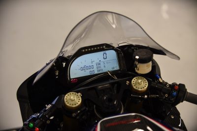 2018 BMW HP4 Race cockpit