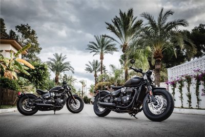 2018 Triumph Bonneville Bobber Black color options