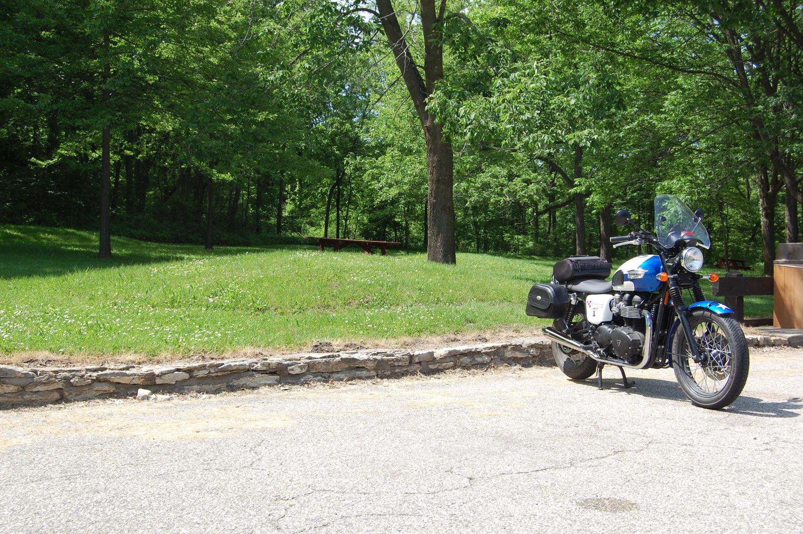 Triumph Exploring Motorcycle