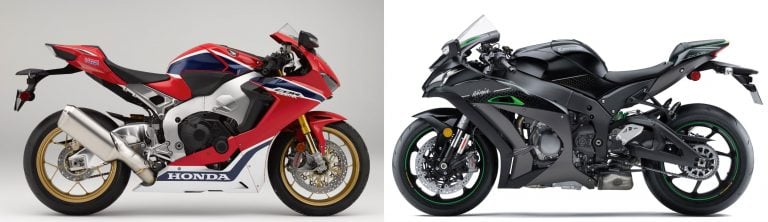2018 Honda CBR1000RR SP vs. 2018 Kawasaki Ninja ZX-10R SE  (Superbike Comparison)