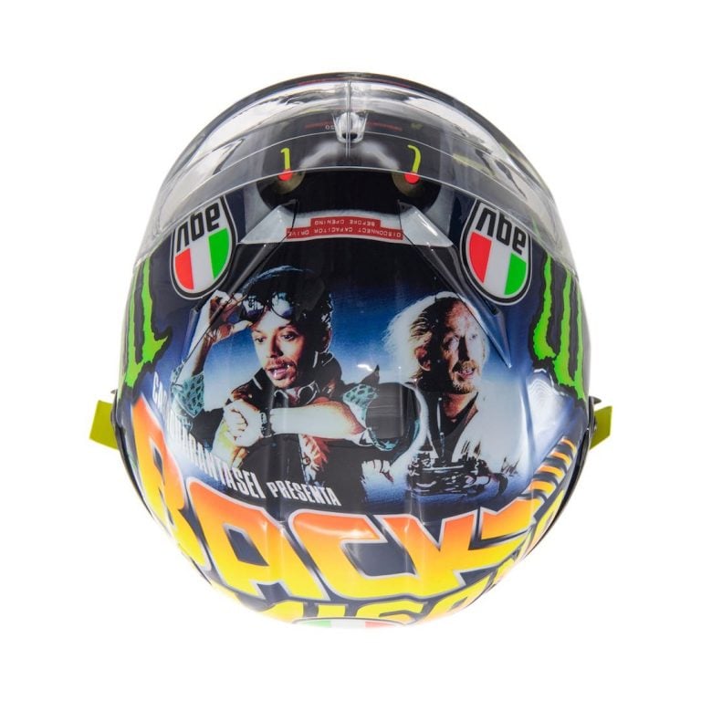 Misano Valentino Rossi Helmet 2018: Exposed (Marty McFly Approves)