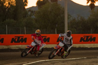 Red Bull KTM Factory Racing Flat Track Media Day riding