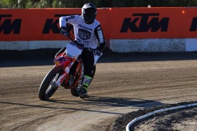 Red Bull KTM Factory Racing Flat Track Media Day Nic riding