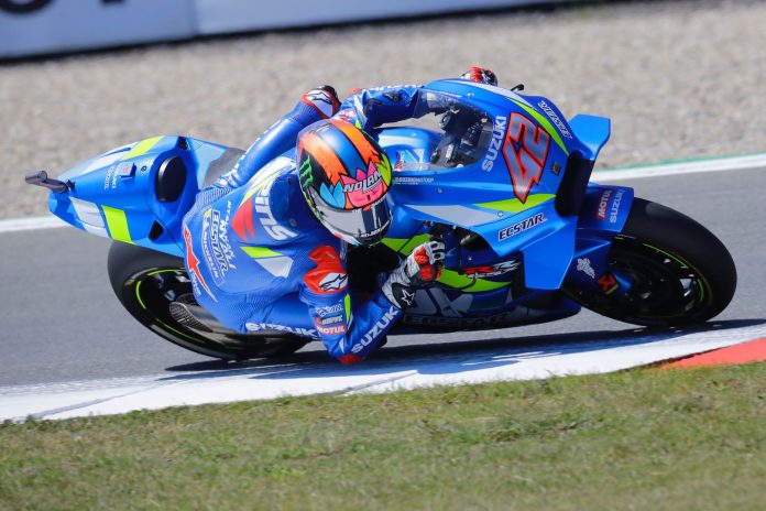 Suzuki's Alex Rins MotoGP Qualifying 2019 Assen