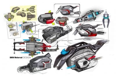 BMW electric motorcycle components