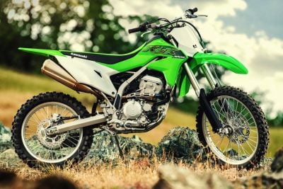 Kawasaki KLX300 on location