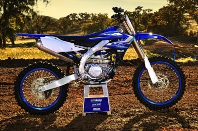 2020 Yamaha YZ450F First Look - blue right profile
