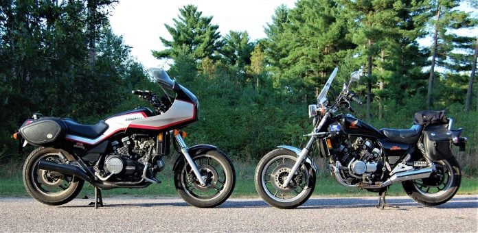 2019-orwell-got-it-wrong-honda-got-it-right 2 Honda’s V65 Sabre (L) and V30 Magna set new performance benchmarks in their classes—and 35 years later, still perform to high standards.