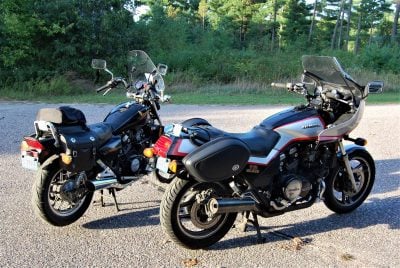 Representing the top and bottom of the displacement range of Honda’s 1984 V4 bikes, the V30 (L) and V65 each offer amazing performance and reliability—even after 35 years.