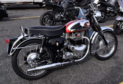 When the sun comes out, so do the vintage classics like this beautiful BSA.