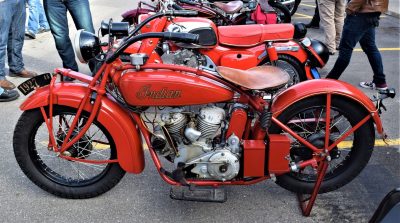 This 1927 Indian 750 is one antique classic among several that made the scene at Pine Bluff.